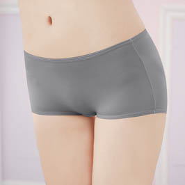 透氣Tactel M-XL中腰平口生理褲 低調灰